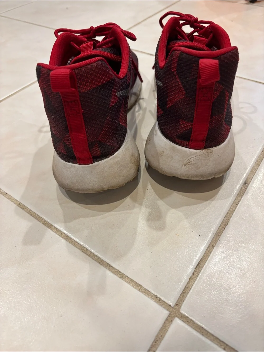 Nike Kids Red Mesh Athletic Sneakers